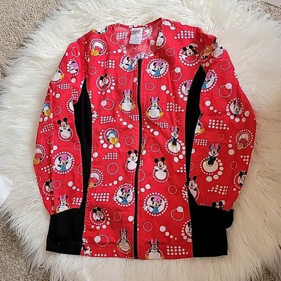 Mickey mouse scrub jacket new arrivals